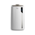 De'Longhi Pinguino PAC EM82, Mobile Klimaanlage für Räume bis zu 80 m³, 9.400 BTU, 2,4 kW, 63 dB, Entfeuchtungsfunktion, Energieklasse A, 24h-Timer, Weiß