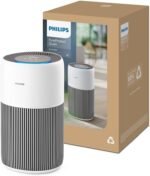 Philips Luftreiniger 2200 Series, HEPA NanoProtect + Aktivkohlefilter, CADR 400m?/h fŸr 104m?, Allergiker, Ultra-leise, Intelligenter und langlebiger Filter (AC2210/10)
