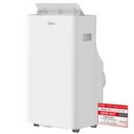 Midea Mobiles Klimagerät Silent Cool 26 Pro WF, 3-in-1 Klimaanlage mit Abluftschlauch, Kühlen&Entfeuchten&Ventilieren, 9000 BTU, 2.6kW, für Räume ca. 80m³(32㎡), EEK A