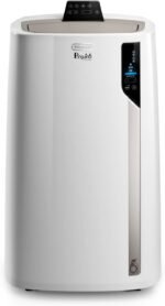 De'Longhi Pinguino PAC EL112 CST WiFi, Mobile Klimaanlage mit MyEcoRealFeel-Technologie für Räume bis zu 110 m³,11.000 BTU/h, 2,9 kW, 63 dB, Entfeuchtungsfunktion, A+, App- und Sprachsteuerung, Weiß