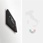 BTicino SXG8002 – Intelligenter WLAN-Thermostat Smarther2 mit Netatmo, Unterputz-Thermostat, programmierbar, EIN-/Aus-Steuerung auch mit App, Alexa und Google, Anzeige der Luftfeuchtigkeit, Schwarz