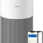 Philips Luftreiniger 2200 Series, HEPA NanoProtect + Aktivkohlefilter, CADR 400m?/h fŸr 104m?, Allergiker, Ultra-leise, Intelligenter und langlebiger Filter (AC2210/10)