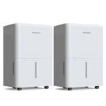 Newentor Luftentfeuchter elektrisch 25L, Entfeuchter elektrisch keller, Raumentfeuchter elektrisch, Dehumidifiers for home für 215m³/80m², mit Timer, Filter, Ablaufschlauch, 10 J. Gar.
