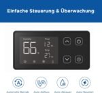 Luftentfeuchter mit Pumpe 35 L/Tag – Effektiv gegen feuchte Räume & Schimmel, für Keller, Kriechkeller, Bad, Schlafzimmer & Waschküche, leise, mobil, mit Display und Timer