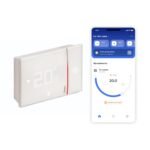 BTicino SXG8002 – Intelligenter WLAN-Thermostat Smarther2 mit Netatmo, Unterputz-Thermostat, programmierbar, EIN-/Aus-Steuerung auch mit App, Alexa und Google, Anzeige der Luftfeuchtigkeit, Schwarz
