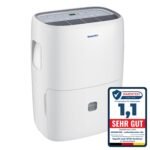 Newentor Luftentfeuchter 25L/24h, Für 215m³/80m² Räume - 3 fache Geräuschreduktion - Stromsparender Chip - Einfache Bedienung - 10 J. Gar. - Mit 1M Ablaufschlauch&Abnehmbarem Filter, Timer