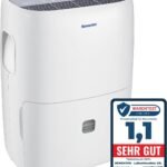 Newentor Luftentfeuchter 25L/Tag - 270W Stromsparender Luftentfeuchter - Für Räume ca. 215m³/80m² - 10 J. Gar. - Raumentfeuchter für Keller - Mit 2M Ablaufschlauch, Abnehmbarem Filter, Timer