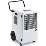 120L/Tag Kompressor Elektrischer Luftentfeuchter: Raumentfeuchter Keller mit Pumpe und Ablassschlauch 300m²/600m³Leistung Entfeuchter Badezimmer 24H Timer Trocknung von Wäsche