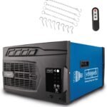 Scheppach Luftreiniger HDA-14 | 740 m³/h Luftfilterleistung | für Werkstätten bis 400m² | 3 Stufen Filtration bis 1 μm | 50 dB Lautstärke | inkl. Fernbedienung & Wandaufhängung | Luftreinigungssystem