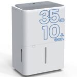 Newentor Luftentfeuchter 25L/24h, Für 215m³/80m² Räume - 3 fache Geräuschreduktion - Stromsparender Chip - Einfache Bedienung - 10 J. Gar. - Mit 1M Ablaufschlauch&Abnehmbarem Filter, Timer