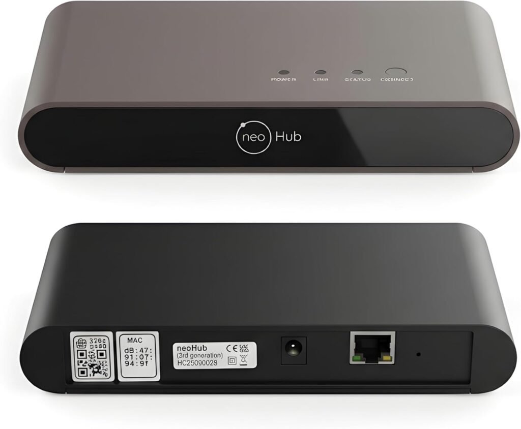 Heatmiser NeoHub Gen 2 Heim-Internet-Gateway, Neo-Hub für Heizungssteuerung, zur Verwendung mit Heatmiser-Thermostat, Neostat, NeoAir, NeoPlug, LavaTap Smart-Home