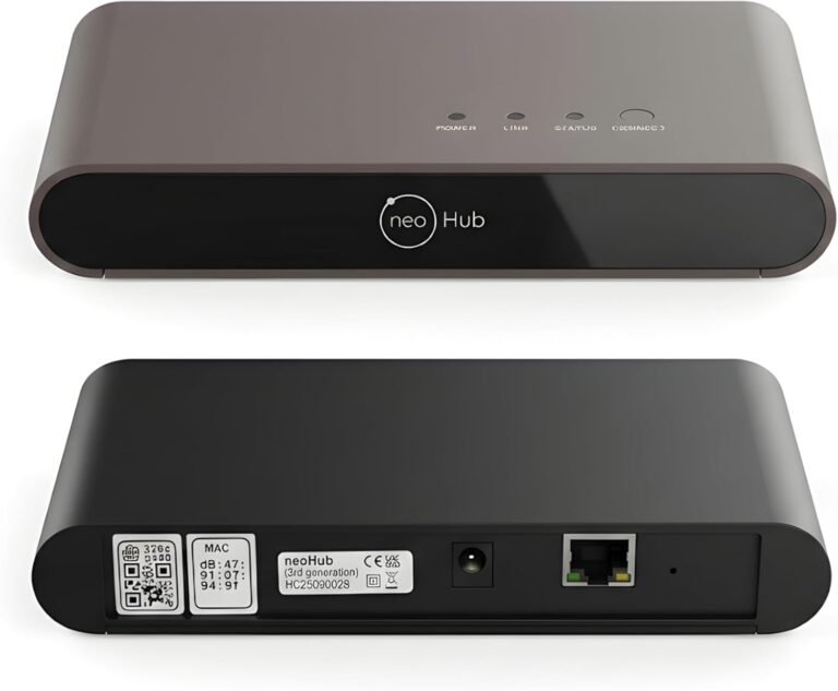 Heatmiser NeoHub Gen 2 Heim-Internet-Gateway, Neo-Hub für Heizungssteuerung, zur Verwendung mit Heatmiser-Thermostat, Neostat, NeoAir, NeoPlug, LavaTap Smart-Home
