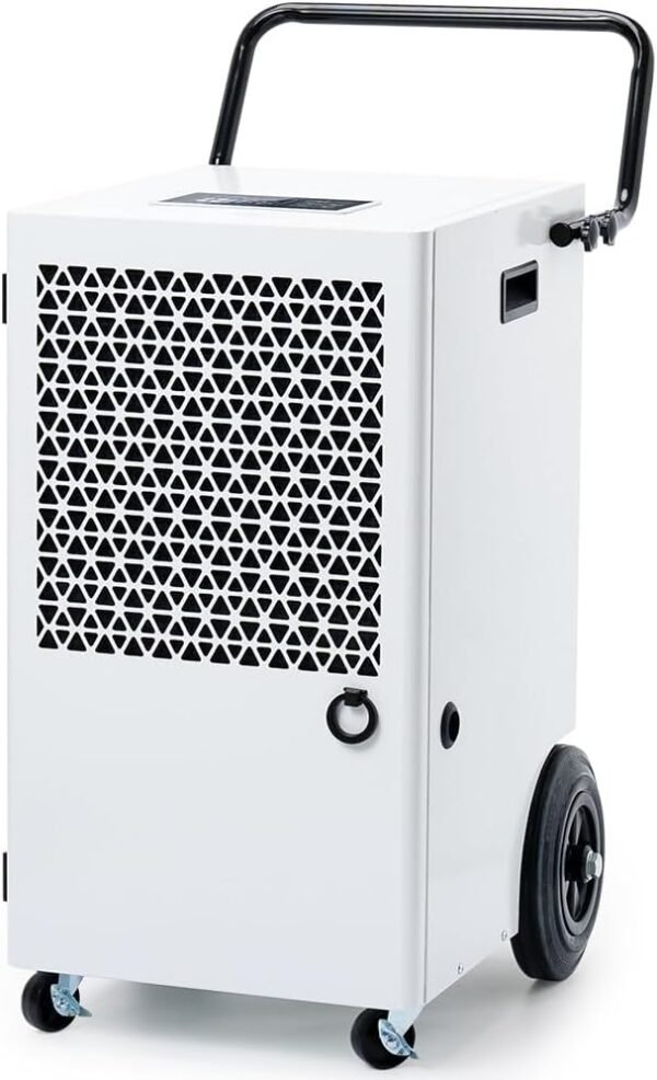 120L/Tag Kompressor Elektrischer Luftentfeuchter: Raumentfeuchter Keller mit Pumpe und Ablassschlauch 300m²/600m³Leistung Entfeuchter Badezimmer 24H Timer Trocknung von Wäsche