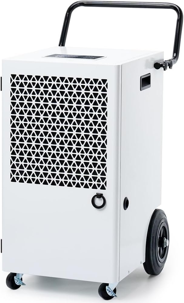 120L/Tag Kompressor Elektrischer Luftentfeuchter: Raumentfeuchter Keller mit Pumpe und Ablassschlauch 300m²/600m³Leistung Entfeuchter Badezimmer 24H Timer Trocknung von Wäsche