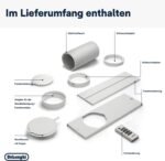 De'Longhi Pinguino PAC EX93 Mobiles Klimagerät mit Abluftschlauch, 60dB(A), Whisper Technology - Sehrleise, Klimaanlage für Räume bis 85m3, 3 Ventilatorgeschwindigkeiten, Entfeuchtungsfunktion, Weiß