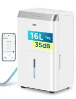 Dreo Luftentfeuchter elektrisch, App & WLAN, 20L/24h, Raumentfeuchter leise 35dB, 40m²/100m³, Entfeuchter energiesparend, 3 Modi, 3,4L Tank, Wäschetrockner & 24h Timer, für Schlafzimmer & Bad & Keller