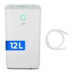 MEDION DH30S Luftentfeuchter elektrisch (smart, bis zu 150m³ (40m²), 24Liter/24h, 43db leise, elektrischer Raumentfeuchter, Timer, Bodenrollen, Entfeuchter)