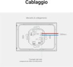 BTicino SXG8002 – Intelligenter WLAN-Thermostat Smarther2 mit Netatmo, Unterputz-Thermostat, programmierbar, EIN-/Aus-Steuerung auch mit App, Alexa und Google, Anzeige der Luftfeuchtigkeit, Schwarz