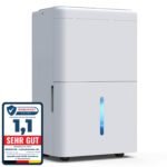 Newentor Luftentfeuchter elektrisch 25L, Entfeuchter elektrisch keller, Raumentfeuchter elektrisch, Dehumidifiers for home für 215m³/80m², mit Timer, Filter, Ablaufschlauch, 10 J. Gar.