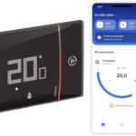 BTicino SXG8002 – Intelligenter WLAN-Thermostat Smarther2 mit Netatmo, Unterputz-Thermostat, programmierbar, EIN-/Aus-Steuerung auch mit App, Alexa und Google, Anzeige der Luftfeuchtigkeit, Schwarz