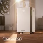 MONZANA® Luftentfeuchter elektrisch 20-30m² 20L/Tag LED-Display 24-Std-Timer Raumentfeuchter Bad Wohnung Wifi Smart Home App Luftreiniger Allergiker