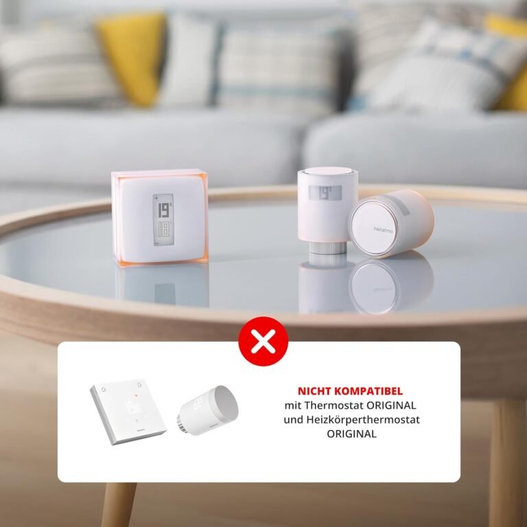 Netatmo Smarte WLAN Heizkörperthermostate Starterpaket Zur Steuerung von Heizkörpern (ohne eigene Heizungsanlage), Energie sparen & Komfort steigern, NVP-AMZ