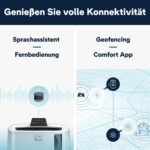 De'Longhi Pinguino PAC EL112 CST WiFi, Mobile Klimaanlage mit MyEcoRealFeel-Technologie für Räume bis zu 110 m³,11.000 BTU/h, 2,9 kW, 63 dB, Entfeuchtungsfunktion, A+, App- und Sprachsteuerung, Weiß