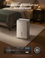 Dreo Luftentfeuchter elektrisch, App & WLAN, 20L/24h, Raumentfeuchter leise 35dB, 40m²/100m³, Entfeuchter energiesparend, 3 Modi, 3,4L Tank, Wäschetrockner & 24h Timer, für Schlafzimmer & Bad & Keller
