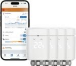 Eve Thermo (Matter) 4er Pack: Smartes Heizkörperthermostat, LED-Display mit Touch-Bedienfeld, Heizkosten sparen, Apple Home, Amazon Alexa, Samsung SmartThings, Google Home, Ben. Thread Border Router