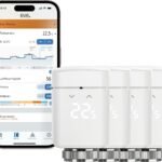 Eve Thermo (Matter) 4er Pack: Smartes Heizkörperthermostat, LED-Display mit Touch-Bedienfeld, Heizkosten sparen, Apple Home, Amazon Alexa, Samsung SmartThings, Google Home, Ben. Thread Border Router