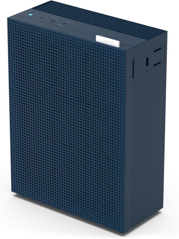COWAY Luftreiniger Allergiker Zuhause Schlafzimmer air purifier, ECARF & Quiet Mark, Sleep Mode 20 dB, Vorfilter oben entnehmbar und waschbar, Allergie Rauch Pollen Haustiere, Airmega 150, Marineblau