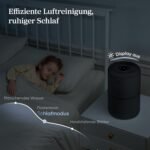LEVOIT Luftreiniger mit HEPA Luftfilter, CADR 258m³/h für 54㎡ Raucherzimmer, gegen 99,97 Prozent Schimmel Staub Pollen Tierhaare, Air Purifier mit Luftqualitäts-Feedback und Auto-Modus, Schlafmodus