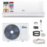 Kältebringer Split Klimaanlage - 9000 BTU (2,6 kW) - Klimagerät mit Heizfunktion, WiFi & App, bis 45qm, sehr leise - Set mit 5m Kupferleitung, Kältemittel R32, Montagematerial, Wandhalterung