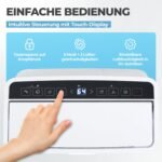 KLAMER Luftentfeuchter elektrisch 25L in 24h mit 5,5L Tank – Leiser, energieeffizienter Raumentfeuchter mit Smart Sensor, Timer & Wäschemodus – Gegen Schimmel, Feuchtigkeit & Kondenswasser