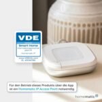 Homematic IP Fußbodenheizungscontroller – 12 Kanäle, motorisch, Smart Home, Digitale Steuerung Fußbodenheizung mit oder ohne App, Energie sparen, 153621A0