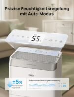 Dreo Luftentfeuchter elektrisch, App & WLAN, 20L/24h, Raumentfeuchter leise 35dB, 40m²/100m³, Entfeuchter energiesparend, 3 Modi, 3,4L Tank, Wäschetrockner & 24h Timer, für Schlafzimmer & Bad & Keller