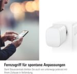 Eve Thermo (Matter) 4er Pack: Smartes Heizkörperthermostat, LED-Display mit Touch-Bedienfeld, Heizkosten sparen, Apple Home, Amazon Alexa, Samsung SmartThings, Google Home, Ben. Thread Border Router
