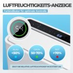 KLAMER Luftentfeuchter elektrisch 25L in 24h mit 5,5L Tank – Leiser, energieeffizienter Raumentfeuchter mit Smart Sensor, Timer & Wäschemodus – Gegen Schimmel, Feuchtigkeit & Kondenswasser