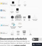 Eve Thermo (Matter, 5. Gen.) 4er Pack: Smartes Heizkörperthermostat, Heizkosten sparen, funktioniert mit Alexa, Apple Home, SmartThings, Google Home, benötigt Thread Border Router