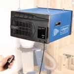 Scheppach Luftreiniger HDA-14 | 740 m³/h Luftfilterleistung | für Werkstätten bis 400m² | 3 Stufen Filtration bis 1 μm | 50 dB Lautstärke | inkl. Fernbedienung & Wandaufhängung | Luftreinigungssystem