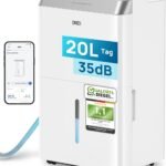Dreo Luftentfeuchter elektrisch, App & WLAN, 20L/24h, Raumentfeuchter leise 35dB, 40m²/100m³, Entfeuchter energiesparend, 3 Modi, 3,4L Tank, Wäschetrockner & 24h Timer, für Schlafzimmer & Bad & Keller