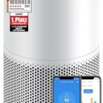 LEVOIT Core 400S HEPA Luftreiniger für Allergiker, HEPA + Aktivkohlefilter, CADR 433 m³/h bis 90 m², für Wohnung & Schlafzimmer & Raucherzimmer, leise, PM2,5 Anzeige, Automodus, App & Alexa
