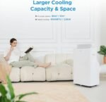 Midea Mobiles Klimagerät Silent Cool 26 Pro WF, 3-in-1 Klimaanlage mit Abluftschlauch, Kühlen&Entfeuchten&Ventilieren, 9000 BTU, 2.6kW, für Räume ca. 80m³(32㎡), EEK A