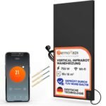 WiFi Infrarotheizung mit Thermostat 700 W bis 18 m² | Intelligente Elektro Infrarot Wandheizung & Konvektor Heizung | Vertikal Energiesparende Elektroheizung für Wohnzimmer Badezimmer