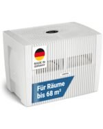 Venta Luftbefeuchter LW25 Comfort Plus, bis 49 m², sehr leise 24 dB(A), energieeffizient 3 Watt, hygienische Kaltverdunstung ohne Filter, großer 7 l-Tank, Automatik-, Sleep-Modus