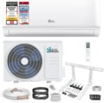 Kältebringer Split Klimaanlage - 12000 BTU (3,5 kW) - Klimagerät mit Heizfunktion, WiFi & App, bis 55qm, sehr leise - Set mit 5m Kupferleitung, Kältemittel R32, Montagematerial, Wandhalterung