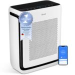 LEVOIT Luftreiniger mit HEPA Luftfilter, CADR 258m³/h für 54㎡ Raucherzimmer, gegen 99,97 Prozent Schimmel Staub Pollen Tierhaare, Air Purifier mit Luftqualitäts-Feedback und Auto-Modus, Schlafmodus
