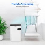 MEDION DH30S Luftentfeuchter elektrisch (smart, bis zu 150m³ (40m²), 24Liter/24h, 43db leise, elektrischer Raumentfeuchter, Timer, Bodenrollen, Entfeuchter)