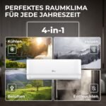 Kältebringer Multisplit Klimaanlage 2 Innengeräte - 18000 BTU - 5,3 kW - Inverter Klimagerät mit Heizfunktion, WiFi und App - sehr leise & energiesparend - Kühlen, Heizen, Lüften, Entfeuchten