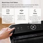 Bosch Cool 5000 Mobiles Klimagerät - 3-in-1 Klimaanlage, Luftentfeuchter, Ventilator - 3,4 kW für Räume bis zu 46 m² - Mit Auto-Modus, Silent-Modus Sleep-Modus
